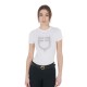 тениска,дамски,тениски,equestro,pink,diamond,logo,cotton,short,sleeve,t,shirt,white
