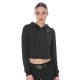 блуза,дамски,блузи,equestro,scuba,cropped,full,zip,sweatshirt,black,(black)