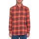риза,с,дълъг,ръкав,мъжки,ризи,volcom,caden,plaid,long,sleeve,shirt,red,orange,(bright,red)