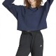блуза,дамски,блузи,adidas,all,szn,ribbed,v,neck,sweatshirt,legend,ink,f17,(blue)