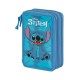 канцеларски,принадлежности,karactermania,disney,lilo,and,stitch,sit,filled,triple,pencil,case,blue