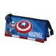канцеларски,принадлежности,karactermania,marvel,captain,america,gears,triple,pencil,case,blue