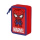 канцеларски,принадлежности,karactermania,marvel,spiderman,glide,filled,triple,pencil,case,red,(red)
