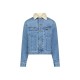яке,дамски,якета,и,палта,lee,sherpa,rider,denim,jacket,blue,(blue,voyage)