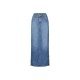 пола,дамски,поли,и,рокли,lee,side,slit,midi,skirt,weekend,chill,(blue)