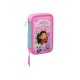 канцеларски,принадлежности,safta,gabby´s,dollhouse,party,double,filled,pencil,case,28,units,pink,(multicolor)