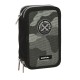 канцеларски,принадлежности,safta,stone,triple,filled,pencil,case,36,units,black,grey,(multicolor)