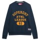 блуза,мъжки,пуловери,superdry,athletic,printed,sweatshirt,blue