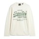 тениска,мъжки,тениски,superdry,classic,vl,graphic,long,sleeve,t,shirt,ecru,(beige)