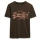 тениска,дамски,тениски,superdry,embellished,vl,graphic,short,sleeve,t,shirt,deep,khaki,green,slub,(brown)
