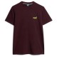 тениска,мъжки,тениски,superdry,essential,logo,embroidered,short,sleeve,t,shirt,tawnty,port,marl,fluro,yellow,(red)