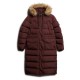 яке,дамски,якета,и,палта,superdry,everest,faux,fur,longline,jacket,albarn,clay,burgundy,(brown)
