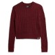 блуза,дамски,пуловери,дамски,плетени,дрехи,superdry,fitted,cable,sweater,claret,red,(red)