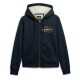 блуза,дамски,блузи,superdry,luxe,metallic,logo,full,zip,sweatshirt,blue