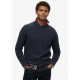 блуза,мъжки,пуловери,superdry,textured,sweater,denim,blue,(blue)