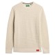 блуза,мъжки,пуловери,superdry,textured,sweater,light,grey,(beige)