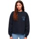 блуза,дамски,блузи,superdry,athletic,loose,crop,crew,sweatshirt,eclipse,navy,(blue)