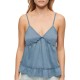 потник,дамски,блузи,дамски,ризи,superdry,tiered,jersey,cami,sleeveless,blouse,blue,(mariner,navy)