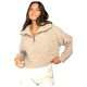 блуза,дамски,пуловери,дамски,плетени,дрехи,billabong,lost,heaven,half,zip,sweater,beige
