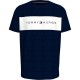 тениска,мъжки,пижами,tommy,hilfiger,um0um03418,short,sleeve,pyjama,t,shirt,blue