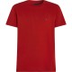 тениска,мъжки,тениски,tommy,hilfiger,essential,reg,fit,solid,short,sleeve,t,shirt,red