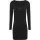 дънки,дамски,поли,и,рокли,tommy,jeans,metallic,linear,bodycon,long,sleeve,short,dress,black
