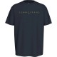 тениска,мъжки,тениски,tommy,jeans,reg,gold,linear,logo,ext,short,sleeve,t,shirt,dark,night,navy,(black)