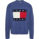 блуза,мъжки,пуловери,tommy,jeans,reg,melange,flag,sweater,blue