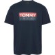 тениска,мъжки,тениски,tommy,jeans,reg,rwb,entry,short,sleeve,t,shirt,dark,night,navy,(grey)