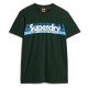 тениска,мъжки,тениски,superdry,retro,stripe,logo,short,sleeve,t,shirt,enamel,green,(green)