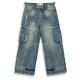 панталони,дамски,панталони,grimey,baggy,cargo,pants,blue