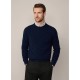 блуза,мъжки,пуловери,hackett,cable,sweater,blue