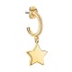 бижутерия,le,petite,story,hoop,star,earrings,golden,(gold,golden)