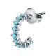 бижутерия,le,petite,story,hoop,tourquise,earrings,silver,(turquoise,green)