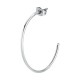 бижутерия,le,petite,story,steel,post,c,hoop,50,mm,earrings,silver