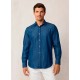 риза,с,дълъг,ръкав,мъжки,ризи,façonnable,chambray,long,sleeve,shirt,blue
