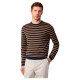 блуза,мъжки,пуловери,façonnable,fm700368,sweater,navy,yellow,(brown)