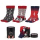 чорапи,мъжки,чорапи,дамски,чорапи,disney,minnie,mouse,socks,3,pairs,multicolor,(multicolor)