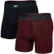 боксерки,мъжко,бельо,saxx,underwear,vibe,xtra,brief,fly,boxers,2,units,spacedye,stripe,black,(red,black)