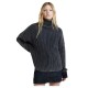 блуза,дамски,пуловери,дамски,плетени,дрехи,g,star,loose,overdyed,high,neck,sweater,blue