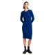 рокля,дамски,поли,и,рокли,g,star,plated,slim,long,sleeve,dress,blue
