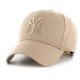шапка,всички,шапки,47,mlb,new,york,yankees,raised,basic,mvp,cap,khaki,(beige)