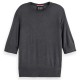 блуза,дамски,пуловери,дамски,плетени,дрехи,scotch,&,soda,178214,short,sleeve,sweater,grey,(charcoal,melange)