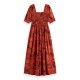 рокля,дамски,поли,и,рокли,scotch,&,soda,179143,short,sleeve,long,dress,orange