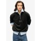 блуза,дамски,блузи,superdry,country,club,velour,half,zip,sweatshirt,black,(black)