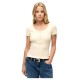 тениска,дамски,тениски,superdry,essential,button,down,short,sleeve,t,shirt,beige,(turtledove,cream)