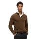 блуза,мъжки,пуловери,superdry,essential,embroidered,half,zip,sweater,woodland,brown,(brown)