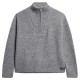 блуза,дамски,пуловери,дамски,плетени,дрехи,superdry,essential,half,zip,sweater,grey