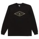 тениска,мъжки,тениски,quiksilver,diamond,logo,long,sleeve,t,shirt,black,(black)