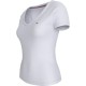 тениска,дамски,тениски,tommy,hilfiger,dw0dw17385,short,sleeve,v,neck,t,shirt,white,(white)